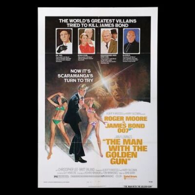 Lot #364 - THE MAN WITH THE GOLDEN GUN (1974) - US One-Sheet "Style-B" Poster, 1974