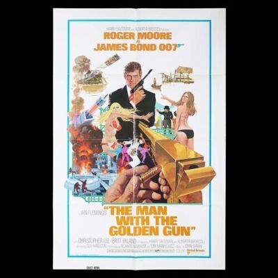 Lot #365 - THE MAN WITH THE GOLDEN GUN (1974) - US One-Sheet "Style-A" "East Hemi" Poster, 1974