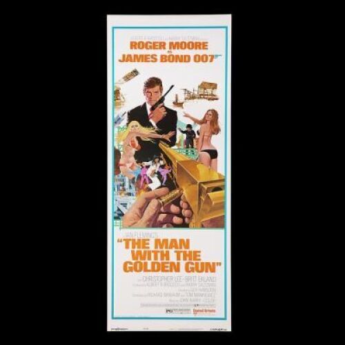 Lot #366 - THE MAN WITH THE GOLDEN GUN (1974) - US Insert "West-Hemi" Poster, 1974