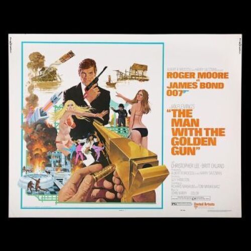 Lot #368 - THE MAN WITH THE GOLDEN GUN (1974) - US Half-Sheet Poster, 1974