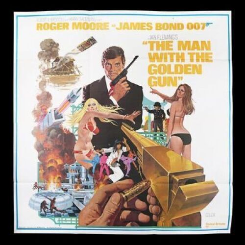 Lot #370 - THE MAN WITH THE GOLDEN GUN (1974) - US Six-Sheet "West Hemi" Poster, 1974