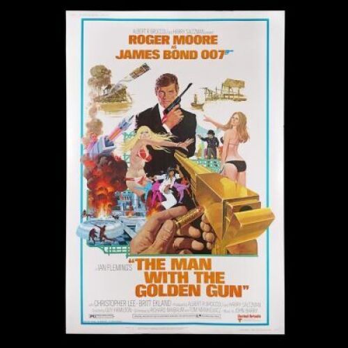 Lot #371 - THE MAN WITH THE GOLDEN GUN (1974) - US 40x60 "West-Hemi" Poster, 1974