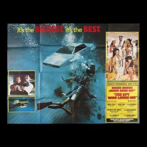 Lot #375 - THE SPY WHO LOVED ME (1977) - US Subway "Lotus" Advance Poster, 1977