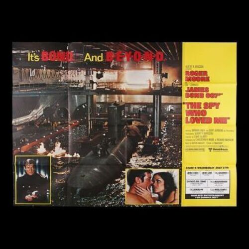 Lot #376 - THE SPY WHO LOVED ME (1977) - US Subway "Submarine" Advance Poster, 1977