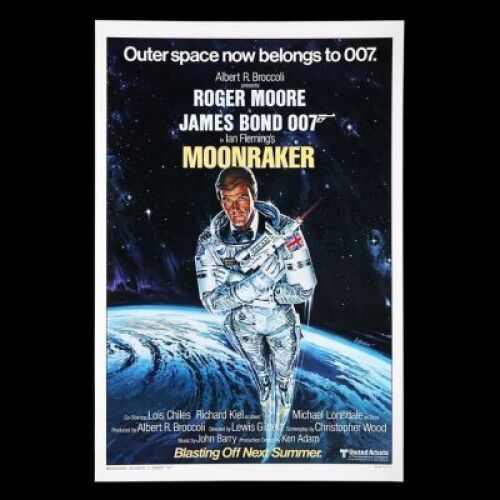 Lot #383 - MOONRAKER (1979) - US One-Sheet "Style-A" "Blasting Off Next Summer" Advance Poster, 1978