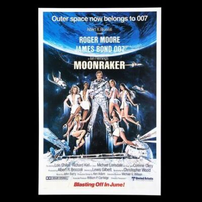 Lot #385 - MOONRAKER (1979) - US One-Sheet "Blasting Off In June" Advance Poster, 1979
