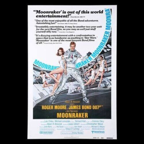 Lot #389 - MOONRAKER (1979) - US One-Sheet "Reviews" Poster, 1979