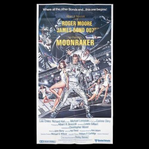 Lot #394 - MOONRAKER (1979) - US Three-Sheet "English" Poster, 1979