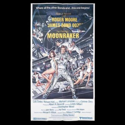 Lot #394 - MOONRAKER (1979) - US Three-Sheet "English" Poster, 1979
