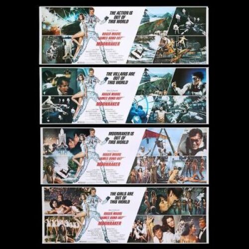 Lot #398 - MOONRAKER (1979) - US Set of Four Banner Posters, 1979