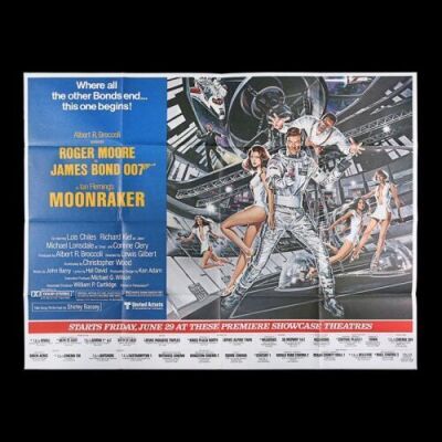 Lot #399 - MOONRAKER (1979) - US Subway Poster, 1979