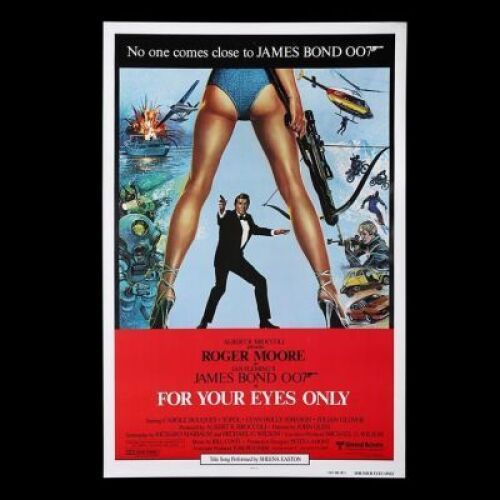 Lot #404 - FOR YOUR EYES ONLY (1981) - US One-Sheet "International" Poster, 1981