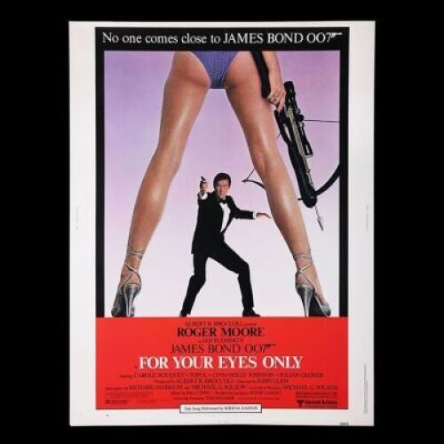 Lot #405 - FOR YOUR EYES ONLY (1981) - US 30x40 Poster, 1981