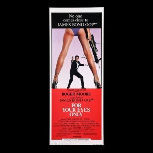 Lot #410 - FOR YOUR EYES ONLY (1981) - US Insert Poster, 1981