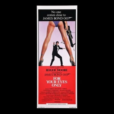 Lot #410 - FOR YOUR EYES ONLY (1981) - US Insert Poster, 1981