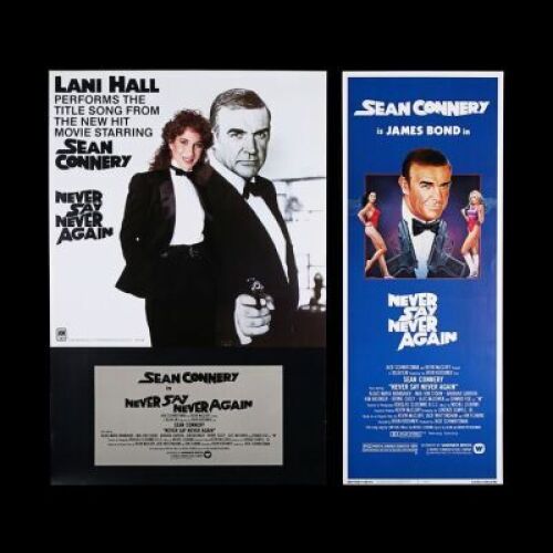 Lot #423 - NEVER SAY NEVER AGAIN (1983) - US Insert and Soundtrack Posters, 1983