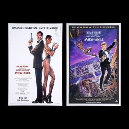 Lot #428 - A VIEW TO A KILL (1985) - Two US One-Sheet Advance Posters, 1985