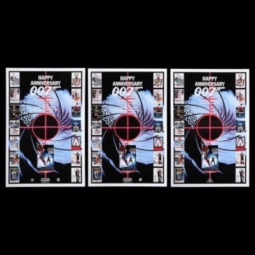 Lot #436 - THE LIVING DAYLIGHTS (1987) - Three US One-Sheet "25th Anniversary" Posters, 1987
