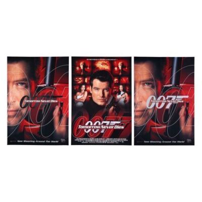Lot #448 - TOMORROW NEVER DIES (1997) - Three Alternate US One-Sheet Posters, 1997