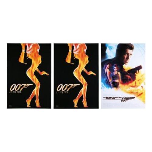 Lot #451 - THE WORLD IS NOT ENOUGH (1999) - Three Alternate US One-Sheet Posters, 1999