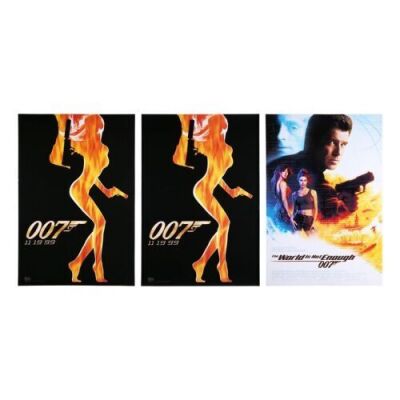 Lot #451 - THE WORLD IS NOT ENOUGH (1999) - Three Alternate US One-Sheet Posters, 1999