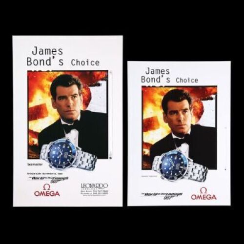Lot #455 - THE WORLD IS NOT ENOUGH (1999) - Two Omega Promo Posters, 1999