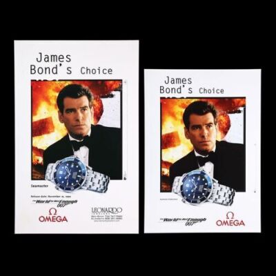 Lot #455 - THE WORLD IS NOT ENOUGH (1999) - Two Omega Promo Posters, 1999