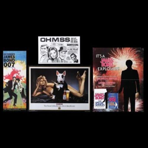 Lot #460 - VARIOUS PRODUCTIONS (1962-97) - Four James Bond Commercial Posters, 1982-97