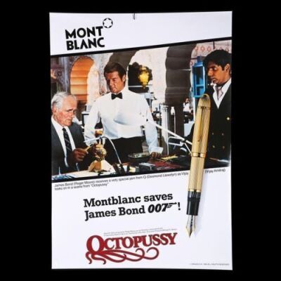 Lot #131 - OCTOPUSSY (1983) - UK/US Mont Blanc Promo Poster, 1983