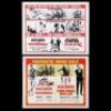 Lot #305 - THUNDERBALL (1965) / FROM RUSSIA WITH LOVE (1963) AND THUNDERBALL (1965) / YOU ONLY LIVE TWICE (1967) - Two US Half-Sheet Posters, 1968-71 Re-Releases