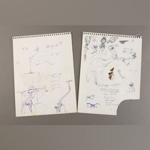 STAR WARS: EPISODE IV - A NEW HOPE - Hand-Drawn Hammerhead Alien Sketches by Jon Berg