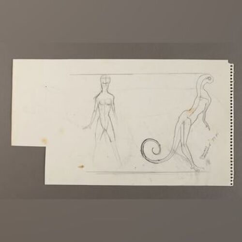 STAR WARS: EPISODE IV - A NEW HOPE - Hand-Drawn Holochess Character Sketches by Phil Tippett