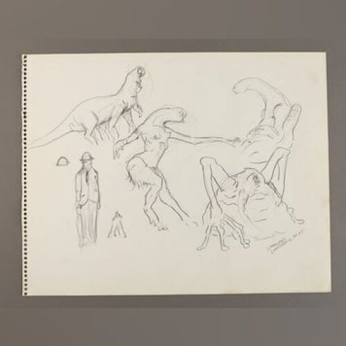 STAR WARS: EPISODE IV - A NEW HOPE - Hand-Drawn Holochess Character Sketches by Phil Tippett