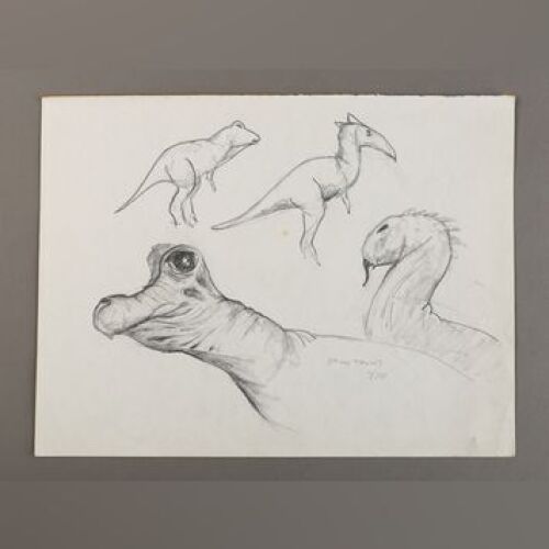 STAR WARS: EPISODE V - THE EMPIRE STRIKES BACK - Hand-Drawn 'Early Tauns' Sketch by Phil Tippett