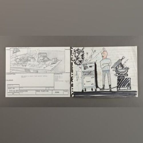 STAR WARS: EPISODE V - THE EMPIRE STRIKES BACK - Hand-Drawn and Printed ILM Joke Artwork