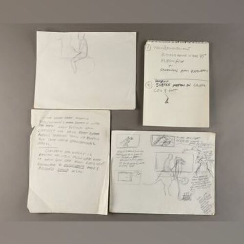 STAR WARS: EPISODE V - THE EMPIRE STRIKES BACK - Handwritten Tauntaun Animation Notes by Phil Tippett