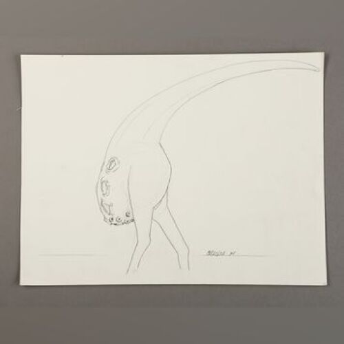 STAR WARS: EPISODE V - THE EMPIRE STRIKES BACK - Hand-Drawn Tauntaun Concept by Phil Tippett