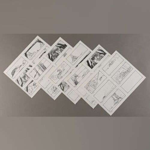 STAR WARS: EPISODE V - THE EMPIRE STRIKES BACK - Early Battle of Hoth Printed Storyboards