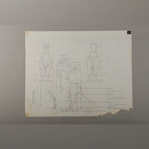 STAR WARS: EPISODE V - THE EMPIRE STRIKES BACK - Phil Tippett's Hand-Drawn Tauntaun Design Breakdown