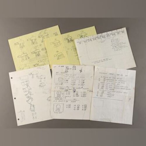 STAR WARS: EPISODE V - THE EMPIRE STRIKES BACK - Handwritten and Printed Imperial Walker Animation Notes by Phil Tippett