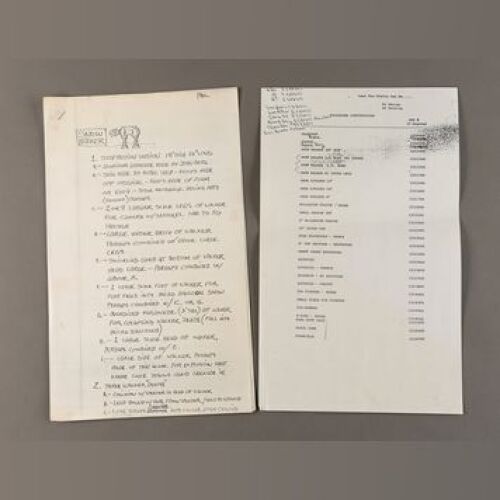STAR WARS: EPISODE V - THE EMPIRE STRIKES BACK - Printed Model Department Notes