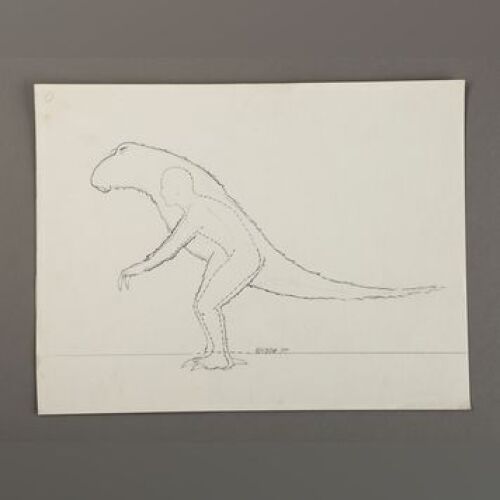 STAR WARS: EPISODE V - THE EMPIRE STRIKES BACK - Hand-Drawn Tauntaun Technical Concept by Phil Tippett