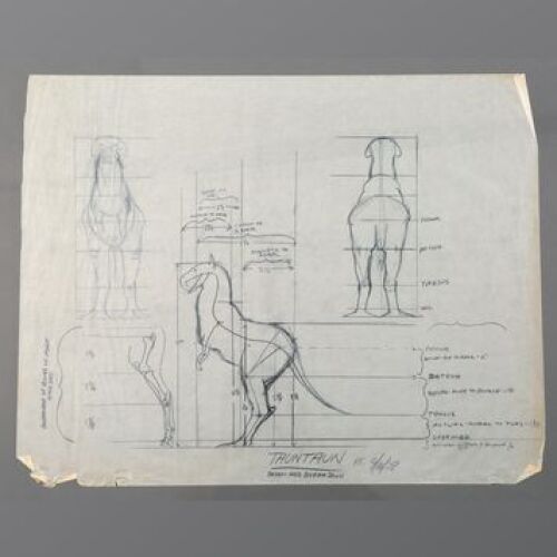 STAR WARS: EPISODE V - THE EMPIRE STRIKES BACK - Phil Tippett's Hand-Drawn Tauntaun Design Mod Breakdown By Phil Tippett