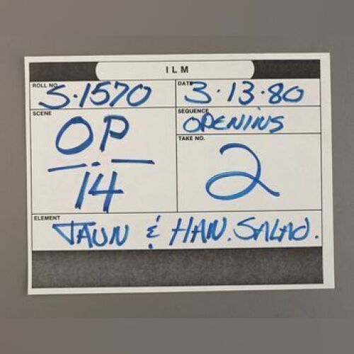 STAR WARS: EPISODE V - THE EMPIRE STRIKES BACK - 'Taun & Han Salad' ILM Paper Slate