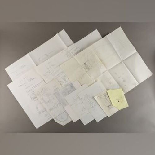 STAR WARS: EPISODE V - THE EMPIRE STRIKES BACK - Hand-Drawn and Printed Imperial Walker Component Diagrams by Phil Tippett