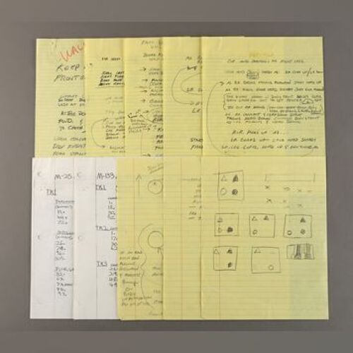 STAR WARS: EPISODE V - THE EMPIRE STRIKES BACK - Handwritten and Printed Imperial Walker Animation Notes by Phil Tippett