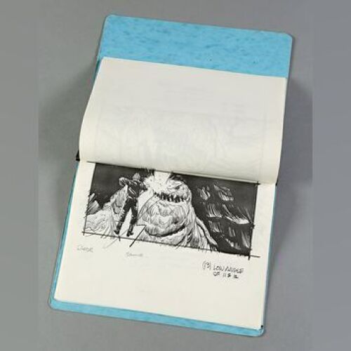 STAR WARS: EPISODE VI - RETURN OF THE JEDI - Joe Johnston's Printed Rancor Storyboard Notebook