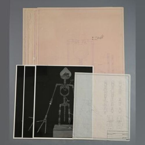 STAR WARS: EPISODE VI - RETURN OF THE JEDI - Hand-Drawn Rancor Go-motion Design Plans and Photos