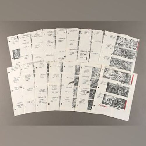 STAR WARS: EPISODE VI - RETURN OF THE JEDI - Printed Rancor Pit Storyboards