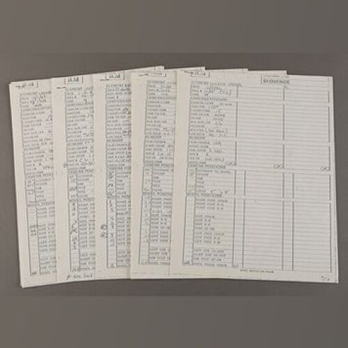 STAR WARS: EPISODE VI - RETURN OF THE JEDI - Chicken Walker Ground Battle Printed Camera Setup and Data Sheets